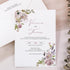 Mauve, Dusky Purple, Dusky Wildflower Vellum Wedding Invitation CWIV29