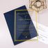 Golden UV Ink Simple Modern Acrylic wedding invitations CWIA49