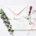 greenery ivory white floral sweet 16 15 clear acrylic invitation CWIA203