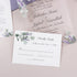 Lavender and Eucalyptus Affordable Clear Acrylic Wedding Invitations CWIA60