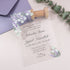 Lavender and Eucalyptus Affordable Clear Acrylic Wedding Invitations CWIA60