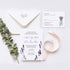 Simple and Elegant Lavender Vellum Wedding Invitations CWIV30