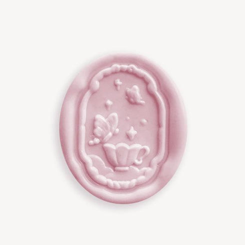 Self Tea Party Bridal Shower Adhesive Wax Seal Stickers for Envelopes