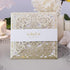 classic gold foliage monogram glitter lace wedding invitations CWIL101