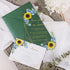 country rustic dusty blue and sunflower acrylic wedding invitations CWIA167