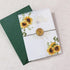 country style sunflower vellum wedding invitations CWIV25