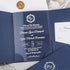 Classic Chic Monogram Clear Acrylic Pocket Wedding Invitations CWIA263