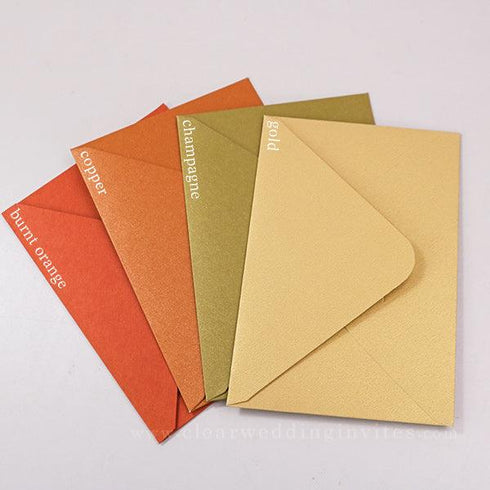 optional 250GSM thick envelopes for 5"x7" invitations