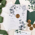 eucalyptus foliage vellum wedding invitations CWIV36
