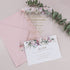 pink blush floral acrylic Quinceañera Invitations