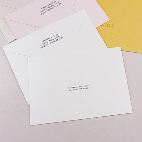 Guest Addressing on the Outer Envelopes (250GSM)