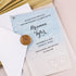 Hearts in Shore Beach Vellum Wedding Invitation CWIV41