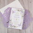 lilac purple with butterflies laser cut sweet 16 quinceanera invitations  CWIL100