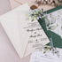 Modern Rustic Greenery Script Acrylic Wedding Invitations CWIA67