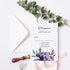 plum lavender floral acrylic elegant wedding Invitations CWIA127