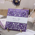 Glamorous Purple and Gold Wedding Invitations with Gold Glitter CWIL37