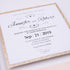 rose gold glitter and blush pink laser cut wedding invitations