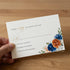 Royal Blue and Burnt Orange Acrylic Wedding Invitations