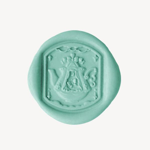 teapot brewing wax seal sticker