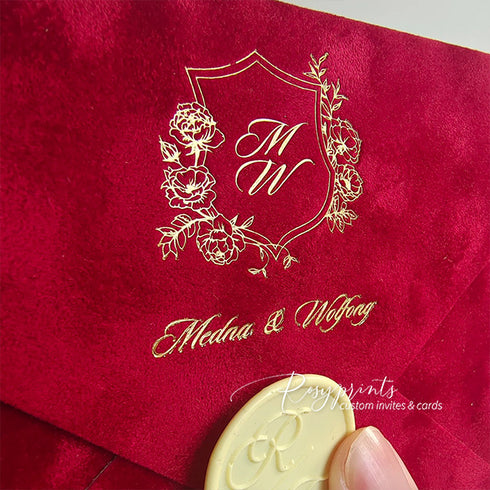 25pcs/set 250GSM thick velvet envelopes for 5"x7" invitations CWIEV250