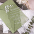 elegant white rose clear transparent acrylic wedding invitations CWIA75