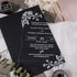 elegant white rose clear transparent acrylic wedding invitations CWIA75