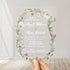 watercolor wildflower wreath acrylic wedding invitations CWIA251