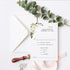 white greenery gold geometric acrylic wedding invitation CWIA266