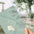 soft white floral eucalyptus acrylic wedding invitation CWIA265