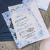 winter wonderland light blue Cinderella quinceanera acrylic invitation CWIA253