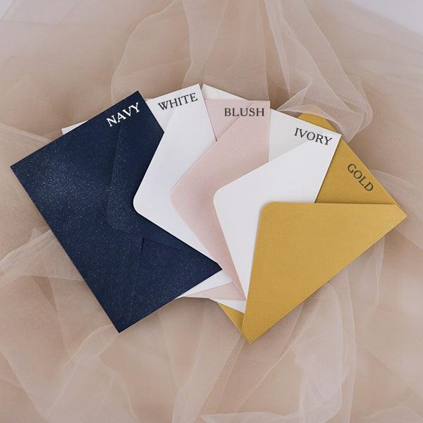 optional 120GSM colorful envelopes for invitations / rsvp cards CWIE120