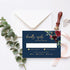moody garden burgundy navy acrylic wedding invitation CWIA99