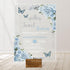 Baby Blue Floral Butterflies Sweet Sixteen 16th Acrylic Invitation CWIA157