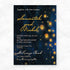 Romantic Fire Sky Wish Lantern Wedding Invitation CWIF66
