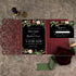 black burgundy pink floral garden boho pocket wedding invitations CWIL89