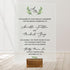 Modern Elegant Olive Greenery Minimalist Acrylic Wedding Invitation CWIA135