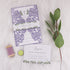 Romantic Watercolor Lavender and Olive Wedding Invitation CWIL94