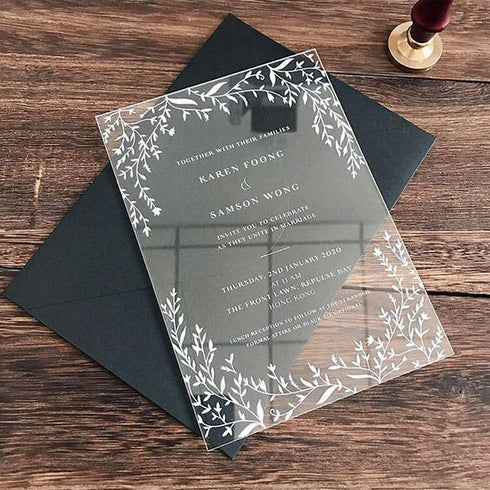 #ACRYLICWEDDINGINVITATIONS# - #CLEARWEDDINGINVITES##clear plastic wedding invitations#