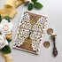 mr and mrs rustic laser cut wedding invitations CWIL42