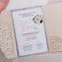 blush pink glittery laser cut pocket wedding invitations CWIL12
