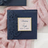 dusty blush and navy pocket wedding invitations with gold liner CWIL74