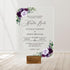 Whimsical Purple Floral Nuestra Boda Invitation Transparent Invitations CWIA142