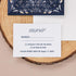 simple classic navy and rose gold monogram wedding invitation CWIL91