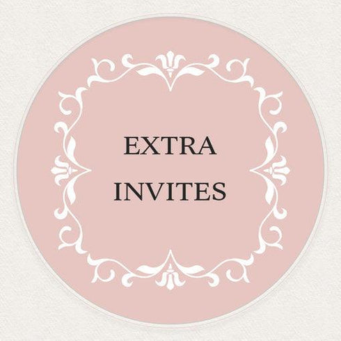 extra acrylic invitations with free envelopes CWILEIA