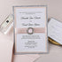 glitter gorgeousness blush pink and silver glitter layered invitations for weddings, anniversary, baptism, birthday CWIF22