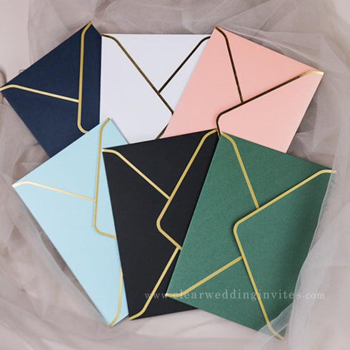 optional 250GSM thick envelopes for invitations