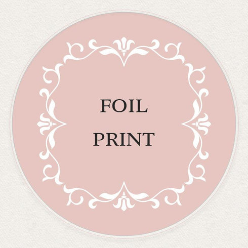 gold silver rose gold foil print for pocket / envelopes