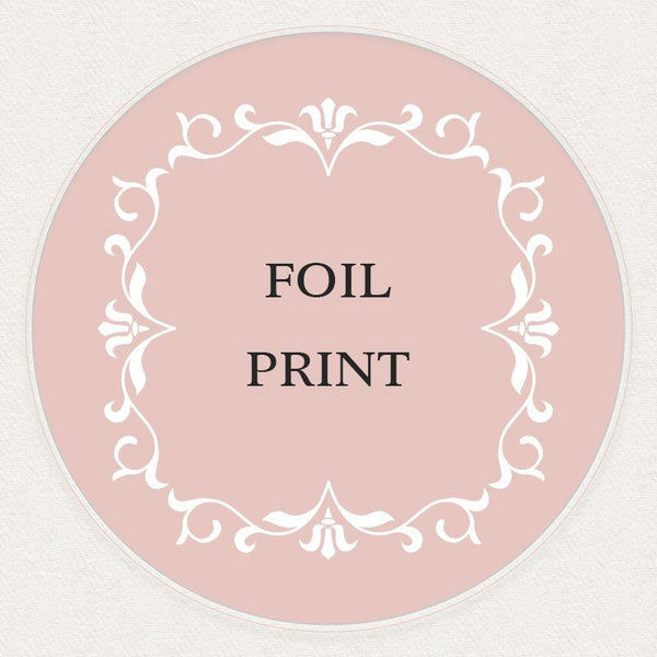 gold silver rose gold foil print for pocket / envelopes