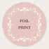gold silver rose gold foil print for pocket / envelopes