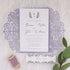 Romantic Watercolor Lavender and Olive Wedding Invitation CWIL94